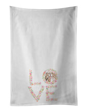 Load image into Gallery viewer, Beagle #2 LOVE White Kitchen Towel Set of 2