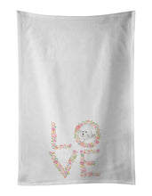 Load image into Gallery viewer, Bichon Frise #1 LOVE White Kitchen Towel Set of 2