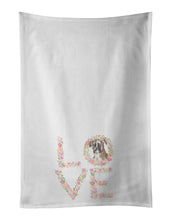 Load image into Gallery viewer, Boxer #3 LOVE White Kitchen Towel Set of 2
