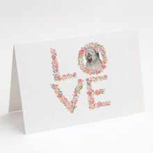 Load image into Gallery viewer, Briard #8 LOVE Greeting Cards -  Blank Note Cards – 8-Pack of Artist-Designed Cards with Envelopes