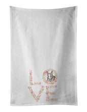 Load image into Gallery viewer, Bull Terrier #4 LOVE White Kitchen Towel Set of 2