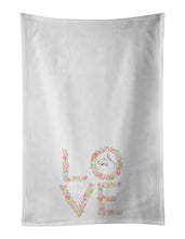 Load image into Gallery viewer, Bull Terrier #6 LOVE White Kitchen Towel Set of 2