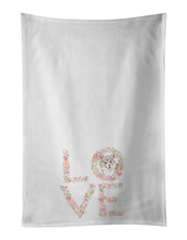 Load image into Gallery viewer, Corgi #4 LOVE White Kitchen Towel Set of 2