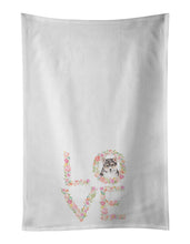 Load image into Gallery viewer, Corgi #7 LOVE White Kitchen Towel Set of 2