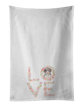 Load image into Gallery viewer, Dachshund #4 LOVE White Kitchen Towel Set of 2