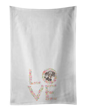 Load image into Gallery viewer, Dachshund #5 LOVE White Kitchen Towel Set of 2