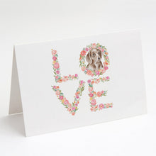 Load image into Gallery viewer, Dachshund #7 LOVE Greeting Cards -  Blank Note Cards – 8-Pack of Artist-Designed Cards with Envelopes