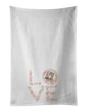Load image into Gallery viewer, Dachshund #11 LOVE White Kitchen Towel Set of 2