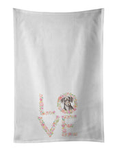 Load image into Gallery viewer, Dachshund #13 LOVE White Kitchen Towel Set of 2