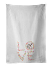 Load image into Gallery viewer, English Bulldog #1 LOVE White Kitchen Towel Set of 2