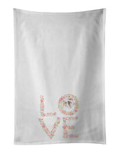 Load image into Gallery viewer, English Bulldog #6 LOVE White Kitchen Towel Set of 2