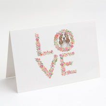 Load image into Gallery viewer, Cocker Spaniel #1 LOVE Greeting Cards -  Blank Note Cards – 8-Pack of Artist-Designed Cards with Envelopes