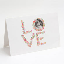 Load image into Gallery viewer, Cocker Spaniel #9 LOVE Greeting Cards -  Blank Note Cards – 8-Pack of Artist-Designed Cards with Envelopes