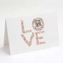 Load image into Gallery viewer, French Bulldog #3 LOVE Greeting Cards -  Blank Note Cards – 8-Pack of Artist-Designed Cards with Envelopes