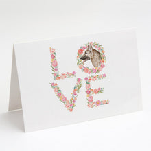 Load image into Gallery viewer, German Shepherd #3 LOVE Greeting Cards -  Blank Note Cards – 8-Pack of Artist-Designed Cards with Envelopes