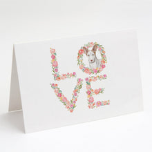 Load image into Gallery viewer, Ibizan Hound #1 LOVE Greeting Cards -  Blank Note Cards – 8-Pack of Artist-Designed Cards with Envelopes