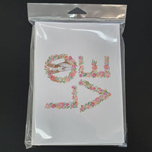 Load image into Gallery viewer, Ibizan Hound #3 LOVE Greeting Cards -  Blank Note Cards – 8-Pack of Artist-Designed Cards with Envelopes