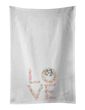 Load image into Gallery viewer, Sheltie #7 LOVE White Kitchen Towel Set of 2