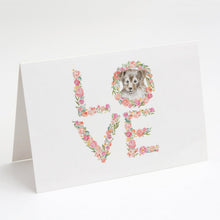 Load image into Gallery viewer, Sheltie #8 LOVE Greeting Cards -  Blank Note Cards – 8-Pack of Artist-Designed Cards with Envelopes