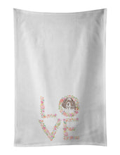 Load image into Gallery viewer, English Springer Spaniel #6 LOVE White Kitchen Towel Set of 2