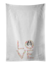 Load image into Gallery viewer, English Springer Spaniel #7 LOVE White Kitchen Towel Set of 2