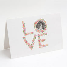 Load image into Gallery viewer, English Springer Spaniel #10 LOVE Greeting Cards -  Blank Note Cards – 8-Pack of Artist-Designed Cards with Envelopes