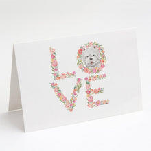 Load image into Gallery viewer, Westie #2 LOVE Greeting Cards -  Blank Note Cards – 8-Pack of Artist-Designed Cards with Envelopes
