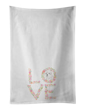 Load image into Gallery viewer, Westie #7 LOVE White Kitchen Towel Set of 2