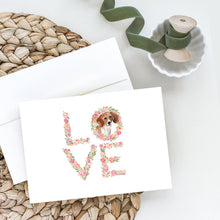 Load image into Gallery viewer, Beagle #2 Love Greeting Cards -  Blank Note Cards – 8-Pack of Artist-Designed Cards with Envelopes