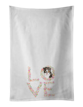 Load image into Gallery viewer, Bernese Mountain Dog Love White Kitchen Towel Set of 2 Dish Towels