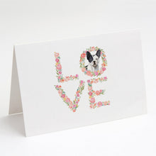 Load image into Gallery viewer, French Bulldog Love Greeting Cards -  Blank Note Cards – 8-Pack of Artist-Designed Cards with Envelopes