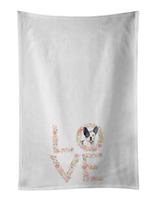 Load image into Gallery viewer, French Bulldog Love White Kitchen Towel Set of 2 Dish Towels