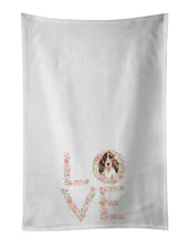 Load image into Gallery viewer, Brown Cocker Spaniel Love White Kitchen Towel Set of 2 Dish Towels