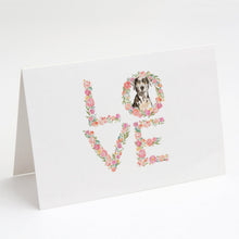 Load image into Gallery viewer, Catahoula Love Greeting Cards -  Blank Note Cards – 8-Pack of Artist-Designed Cards with Envelopes