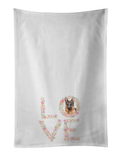 Load image into Gallery viewer, German Shepherd #2 Love White Kitchen Towel Set of 2 Dish Towels