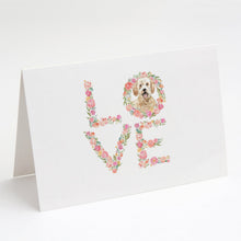 Load image into Gallery viewer, Goldendoodle Love Greeting Cards -  Blank Note Cards – 8-Pack of Artist-Designed Cards with Envelopes