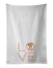 Load image into Gallery viewer, Vizsla Love White Kitchen Towel Set of 2 Dish Towels