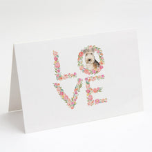 Load image into Gallery viewer, Lakeland Terrier Love Greeting Cards -  Blank Note Cards – 8-Pack of Artist-Designed Cards with Envelopes