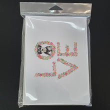 Load image into Gallery viewer, Schnauzer Love Greeting Cards -  Blank Note Cards – 8-Pack of Artist-Designed Cards with Envelopes