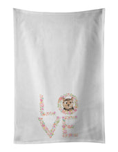 Load image into Gallery viewer, Norfolk Terrier Love White Kitchen Towel Set of 2 Dish Towels