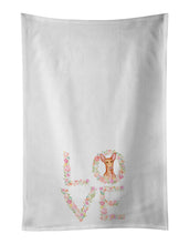 Load image into Gallery viewer, Pharaoh Hound Love White Kitchen Towel Set of 2 Dish Towels