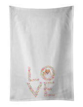 Load image into Gallery viewer, Pomeranian Love White Kitchen Towel Set of 2 Dish Towels