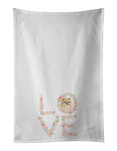 Load image into Gallery viewer, Pomeranian #3 Love White Kitchen Towel Set of 2 Dish Towels