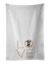 Load image into Gallery viewer, Rottweiler Love White Kitchen Towel Set of 2 Dish Towels