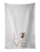 Load image into Gallery viewer, Scottish Terrier Love White Kitchen Towel Set of 2 Dish Towels