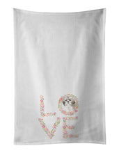 Load image into Gallery viewer, Shih Tzu #2 Love White Kitchen Towel Set of 2 Dish Towels