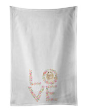 Load image into Gallery viewer, Spinone Italiano Love White Kitchen Towel Set of 2 Dish Towels
