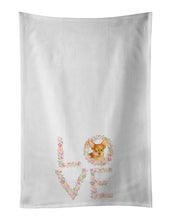 Load image into Gallery viewer, Toy Terrier Love White Kitchen Towel Set of 2 Dish Towels