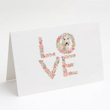 Load image into Gallery viewer, Wheaten Terrier Love Greeting Cards -  Blank Note Cards – 8-Pack of Artist-Designed Cards with Envelopes