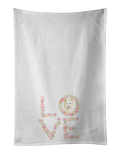 Load image into Gallery viewer, White Collie Love White Kitchen Towel Set of 2 Dish Towels
